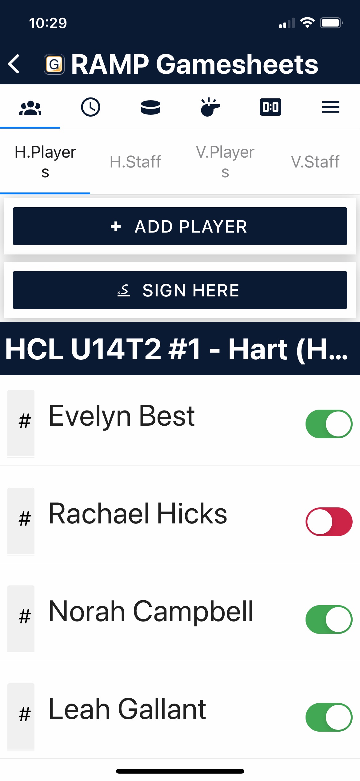 Halifax Hurricanes Ringette Association site by RAMP InterActive